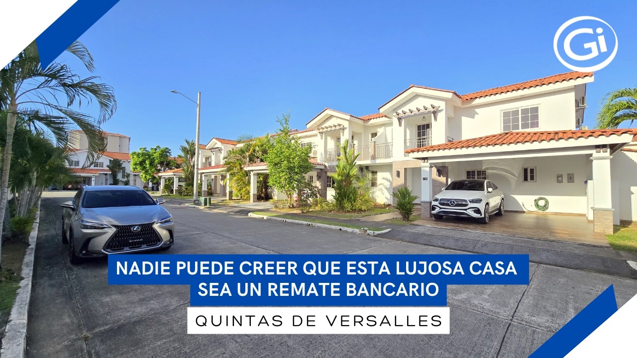 🏡REMATE BANCARIO EN PANAMÁ:El precio más bajo para esta Lujosa Casa Remodelada 📍Quintas de Versalles