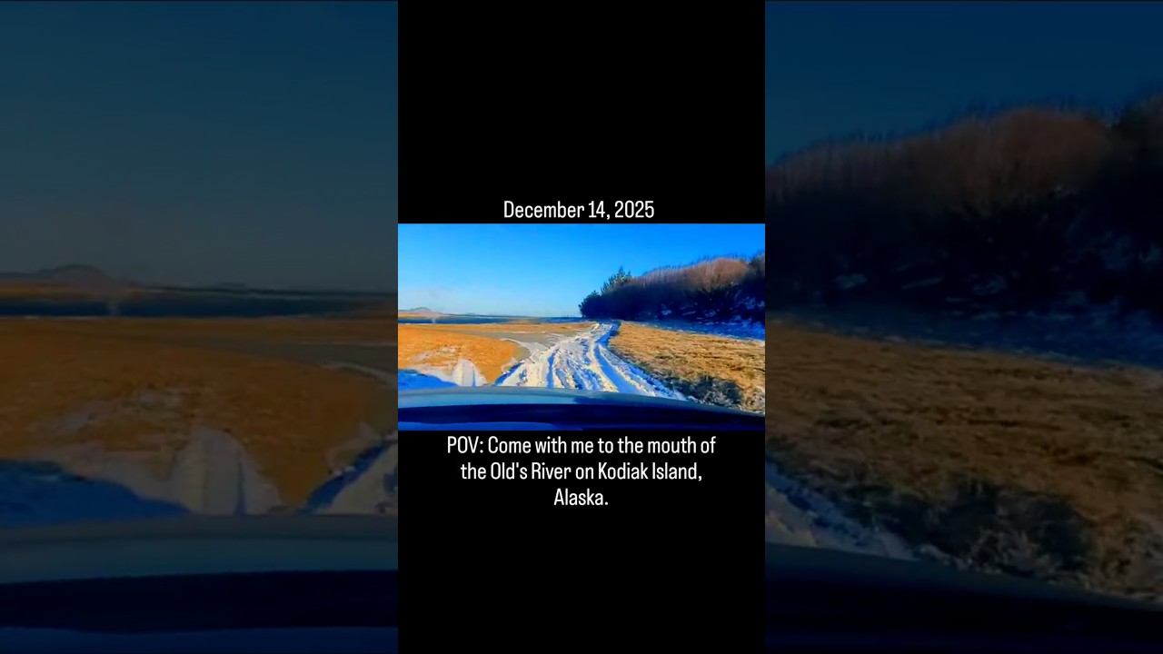 Chiniak, Alaska: Where the river lets go and the salt takes over.