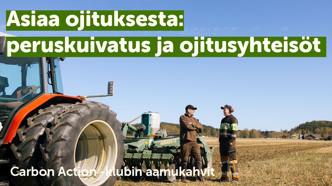 Ojitusyhteisöjen aktivoinnin ja peruskuivatuksen suunnitteluprosessi