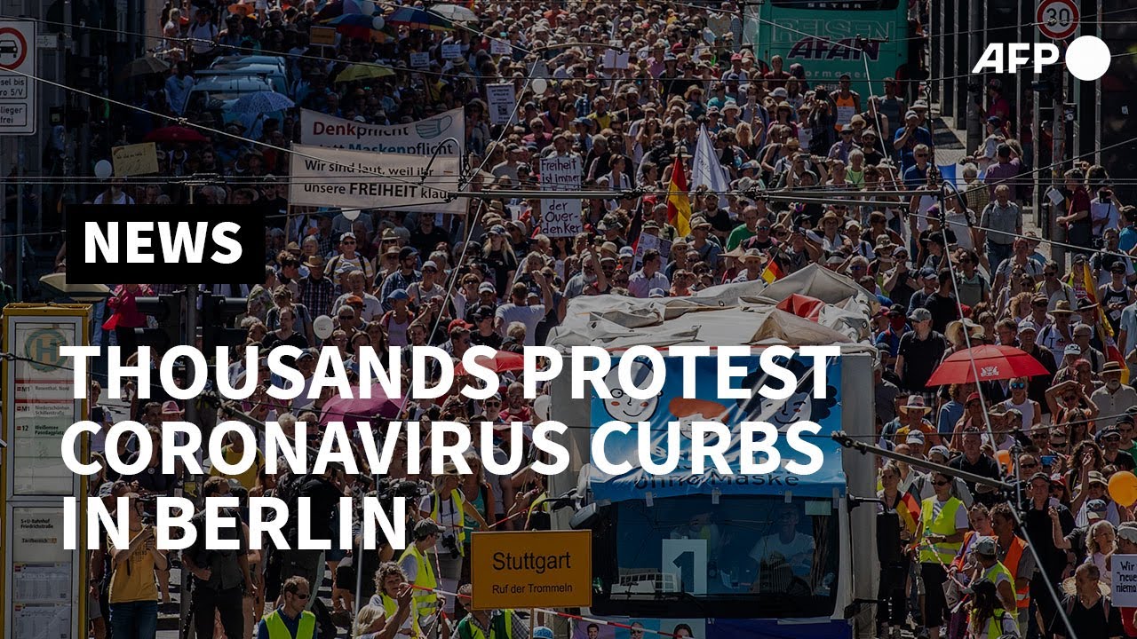 Thousands protest coronavirus curbs in Berlin streets | AFP