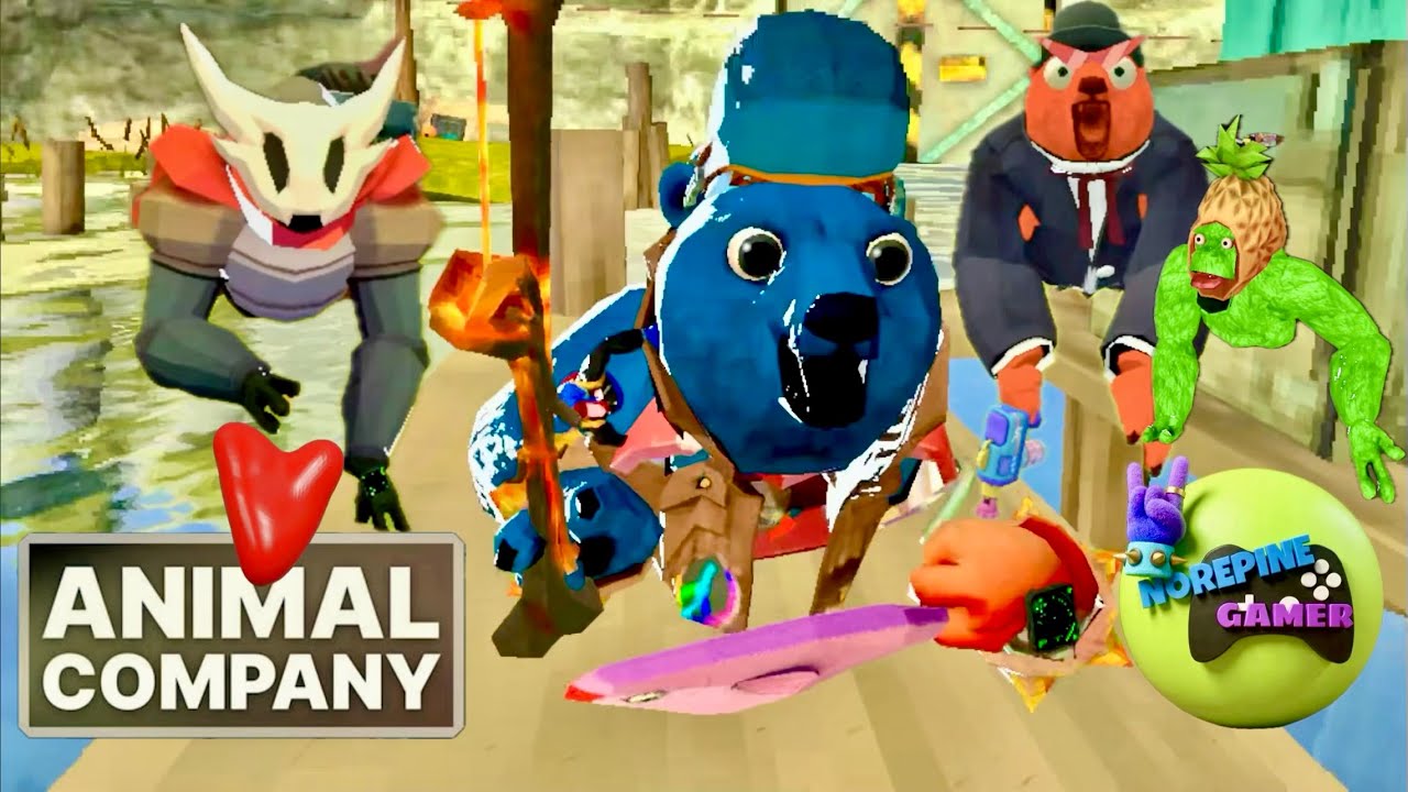🎣 New Animal Company Fishing Update! 🛶 with Waffles_VR, TNT🧨 & Richie in 4K#ac#vr#gaming#fyp#gamer#w
