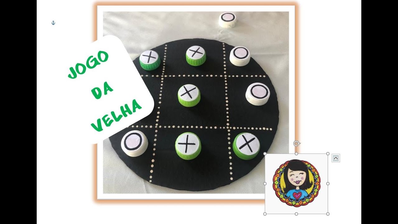 Jogo da Velha com materiais reciclados