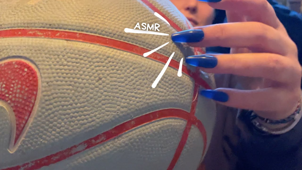 ASMR with a Basketball, Football & Yoga ball  🏀⚽️🧘‍♀️ Tapping & Scratching