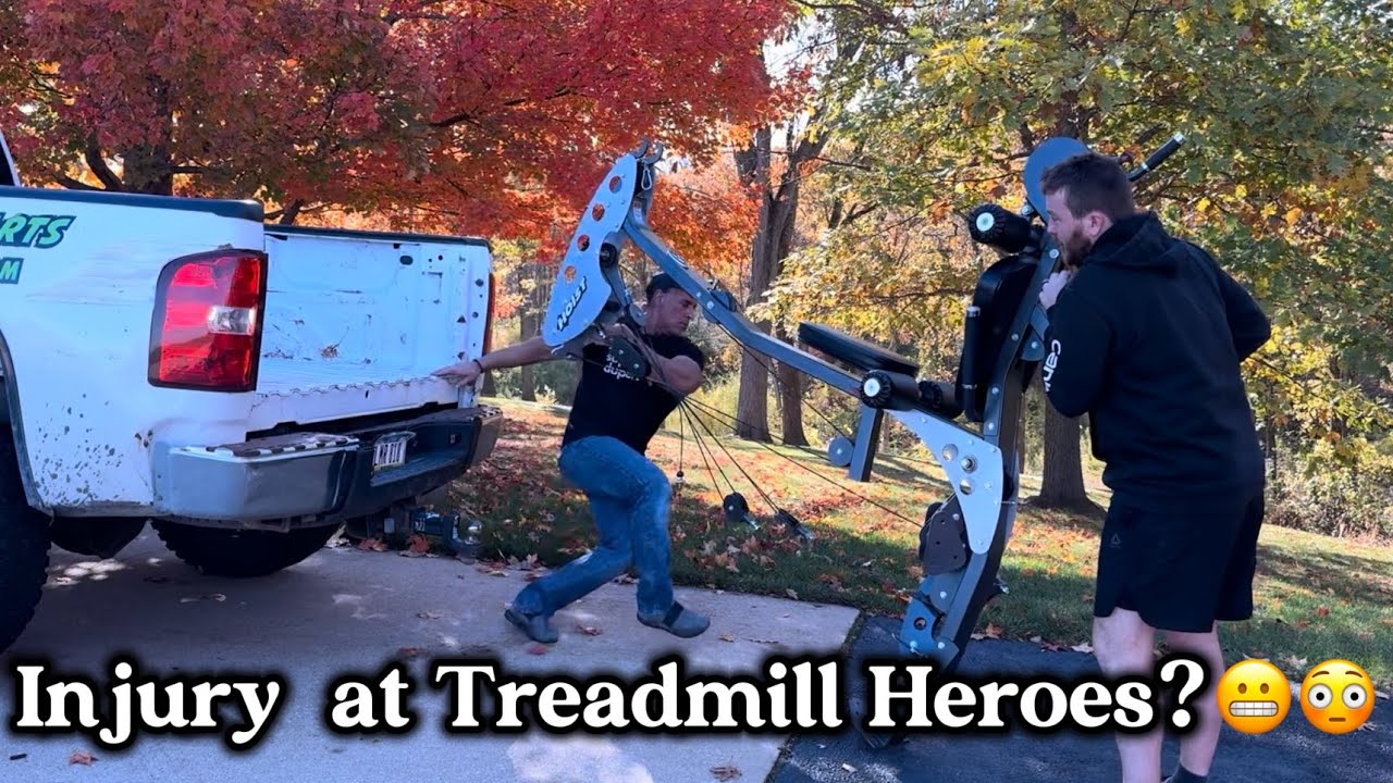 🏋️TreadmillHeroes Vlog 1! Снятие и доставка домашнего тренажера Hoist V5! Чуть не попал в аварию!😳