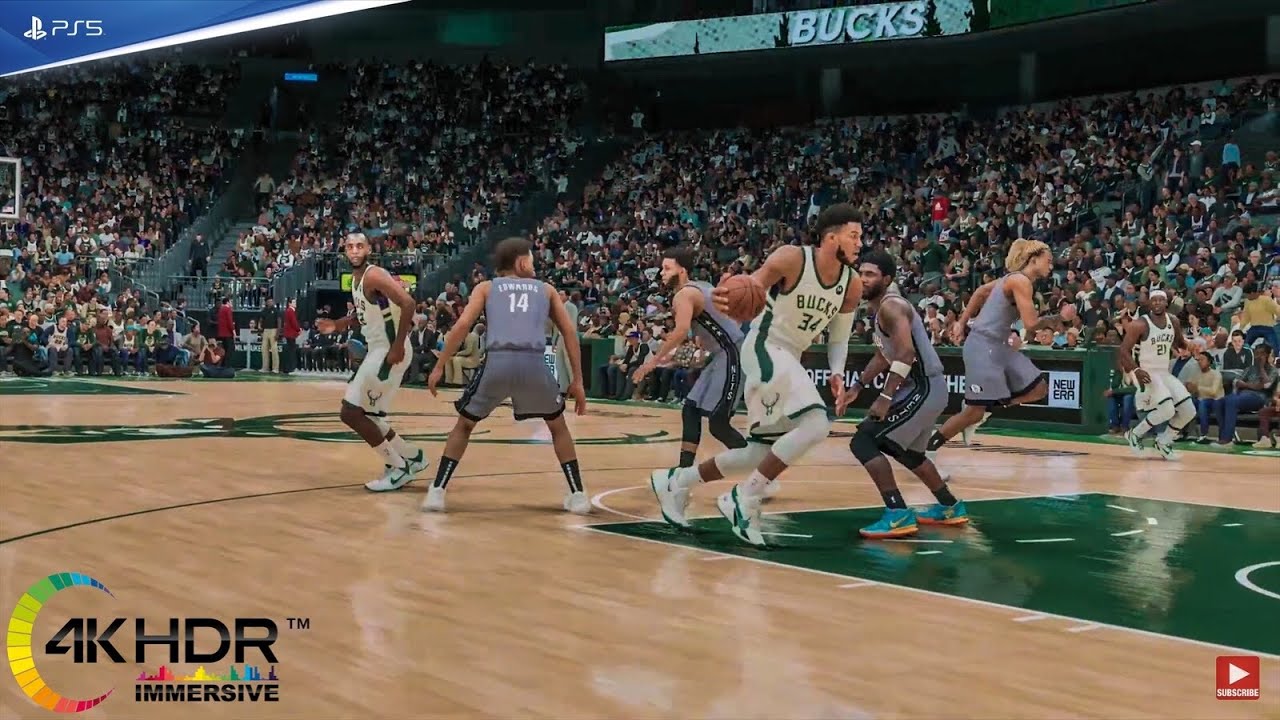 Milwaukee Bucks vs Brooklyn Nets 4K! Full Game Highlights NBA 2K22 PS5 Gameplay