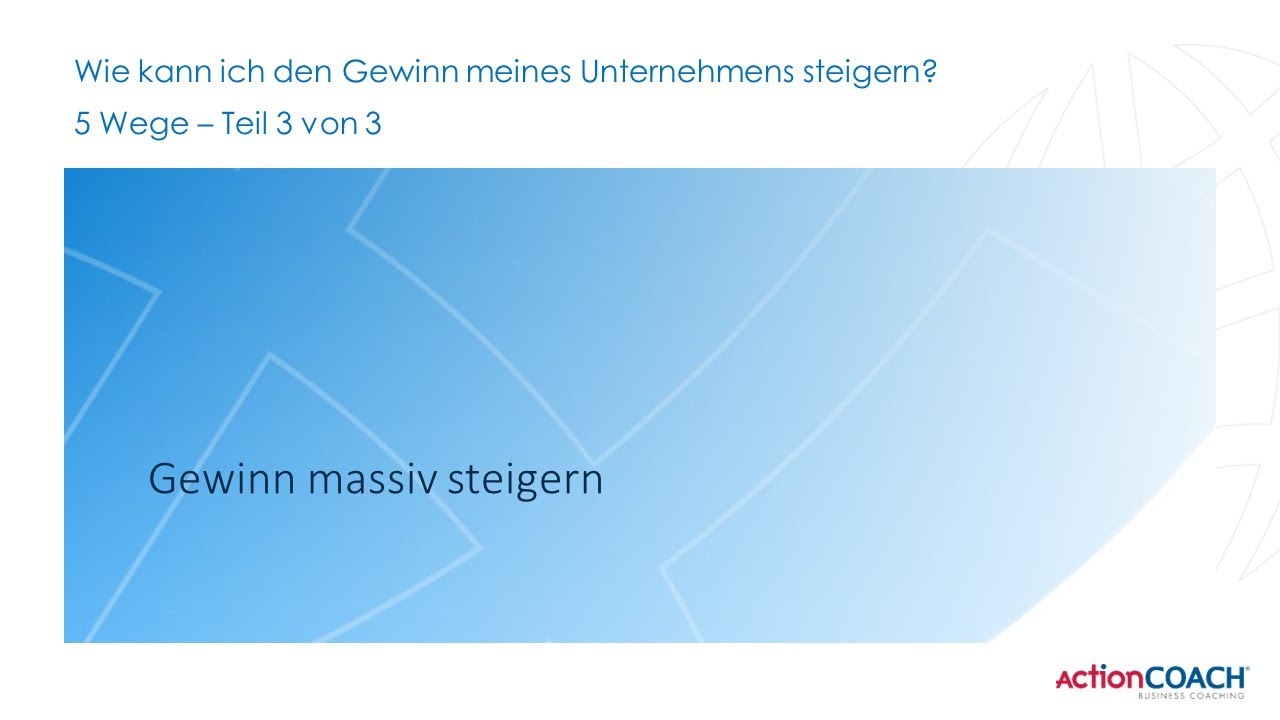 Wie kann ich den Gewinn meines Unternehmens steigern?
