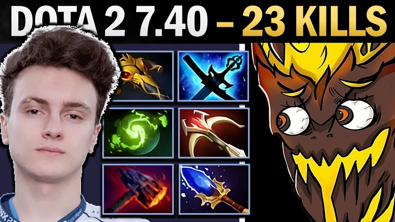 Shadow Fiend Pro Mid with 23 Kills and 1010 GPM - Dota Gameplay
