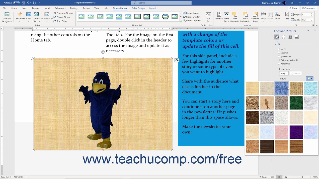 Word 2019 and 365 Tutorial Fill and Line Settings Microsoft Training