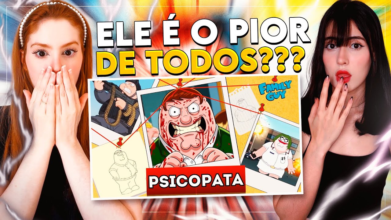REACT | TODOS os CRIMES cometidos pelo PETER GRIFFIN | Family Guy | CR Reacts