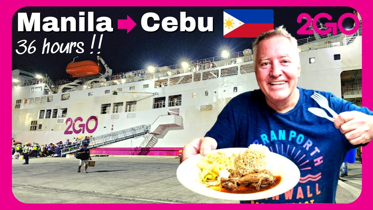 $40 budget overnight Ferry in the Philippines 🇵🇭 Manila to Cebu City
