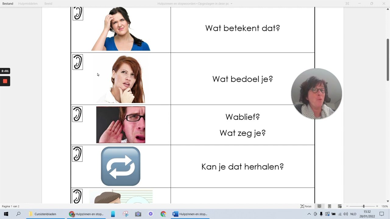 Hulpzinnen en Stopwoorden