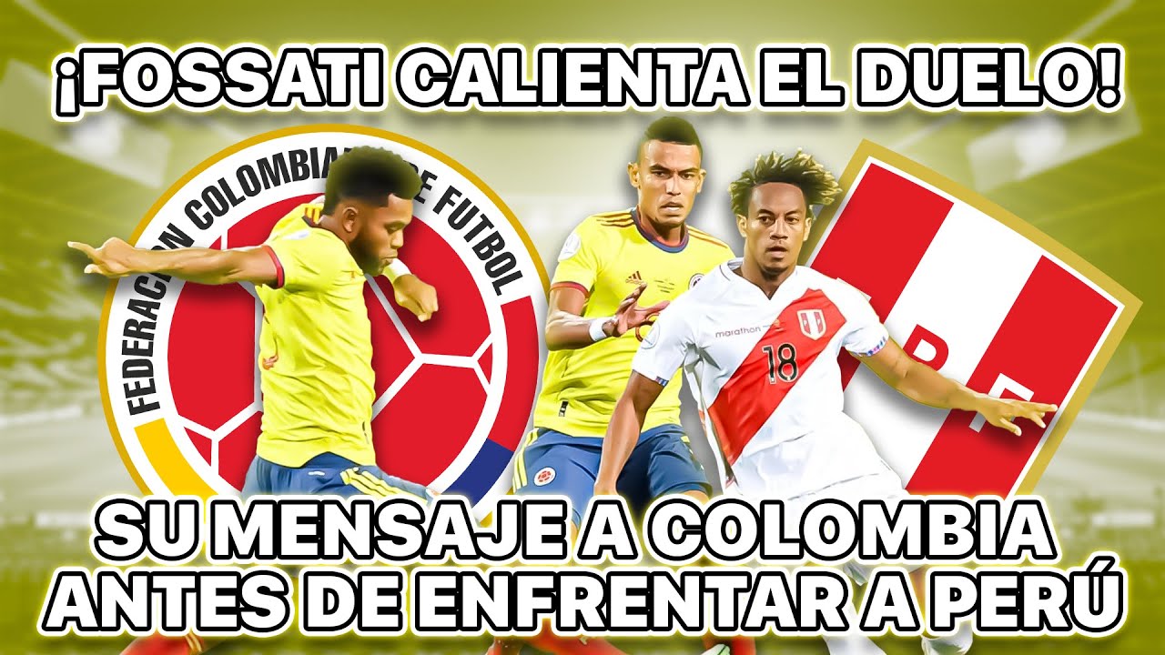 &iexcl;Explosivas declaraciones de Fossati! Manda un mensaje a Colombia &iexcl;As&iacute; podr&iacute;a formar la Tricolor!