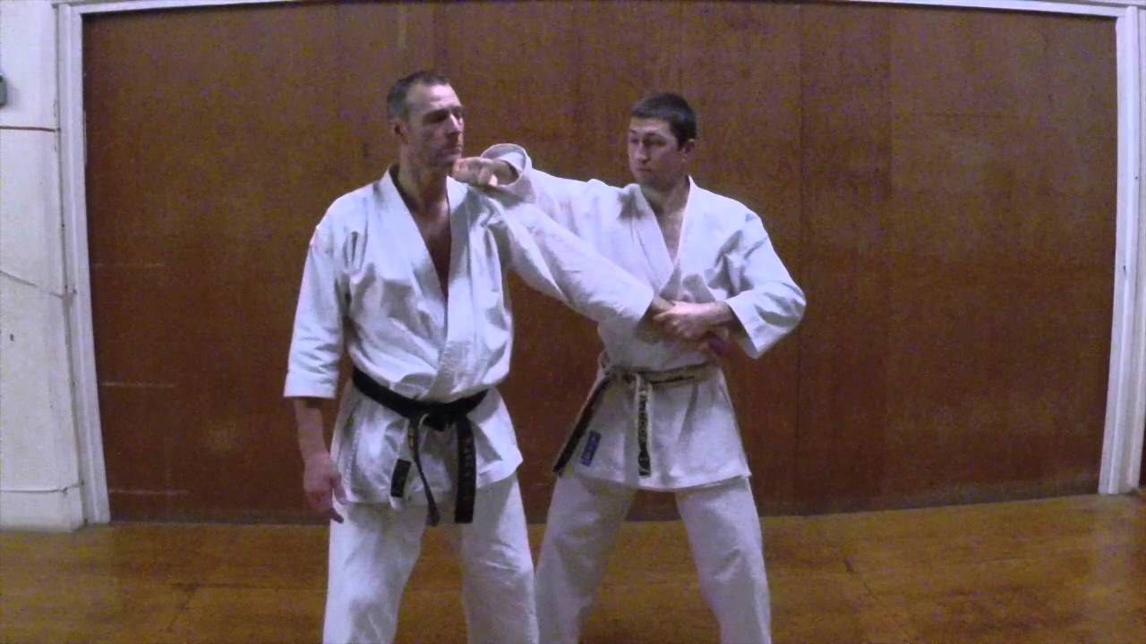 Kata Bunkai Limb control drill Norfolk Practical Karate Club