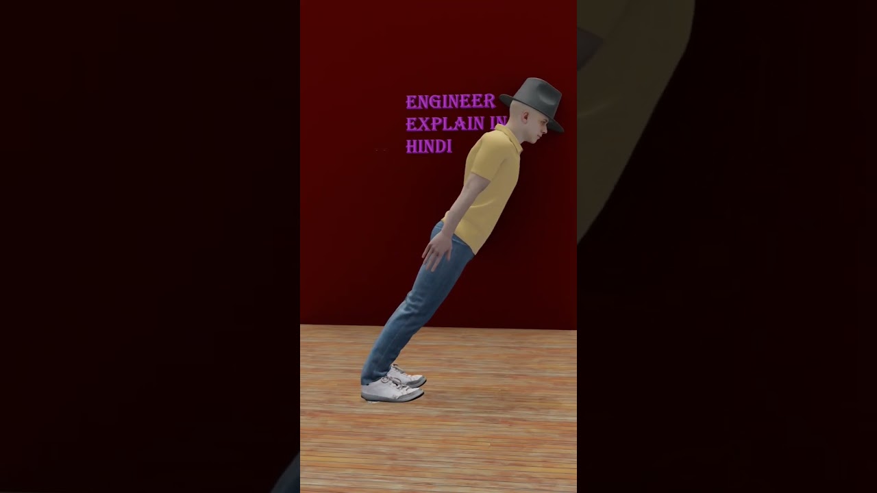 How The Gravity Defying Lean Worked 😏 ( 3D Animation in Hindi ) #shorts
