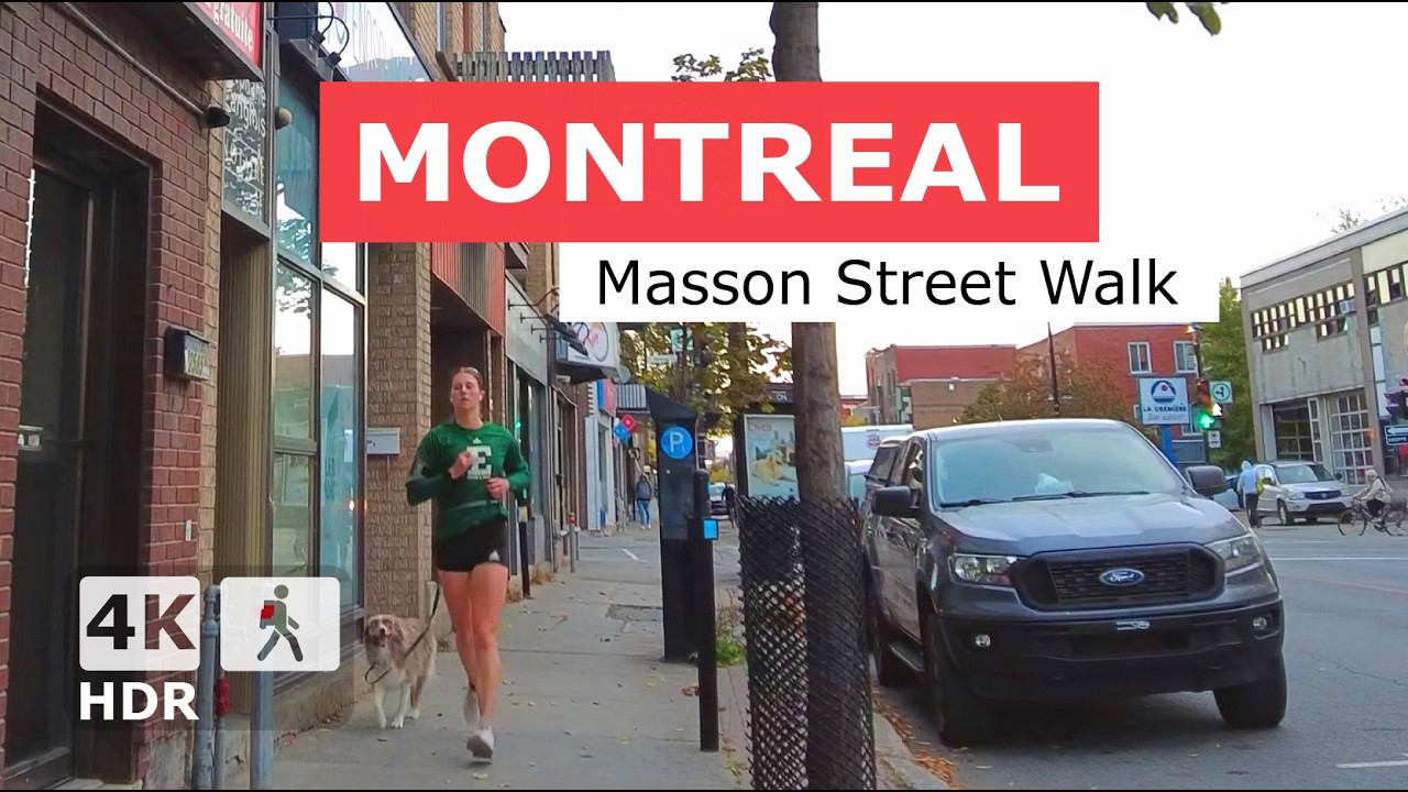 [ 4K ] Masson Street ☕ Relaxing Morning Walking Tour | Montreal, Quebec Canada 2025 🇨🇦