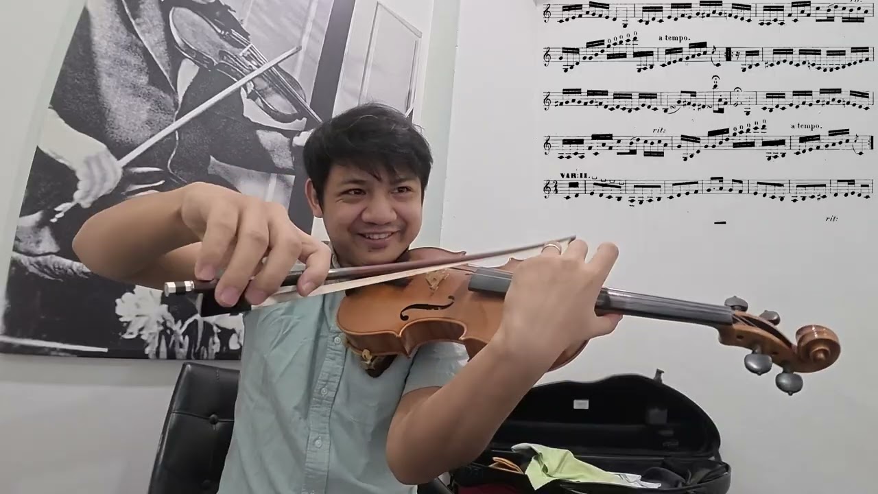 I sightread a Paganini's piece that only uses ONE string