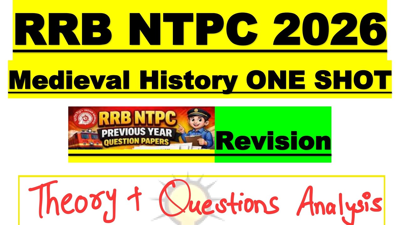 RRB NTPC 2026 Medieval History Most Important Questions One Shot | Complete Revision