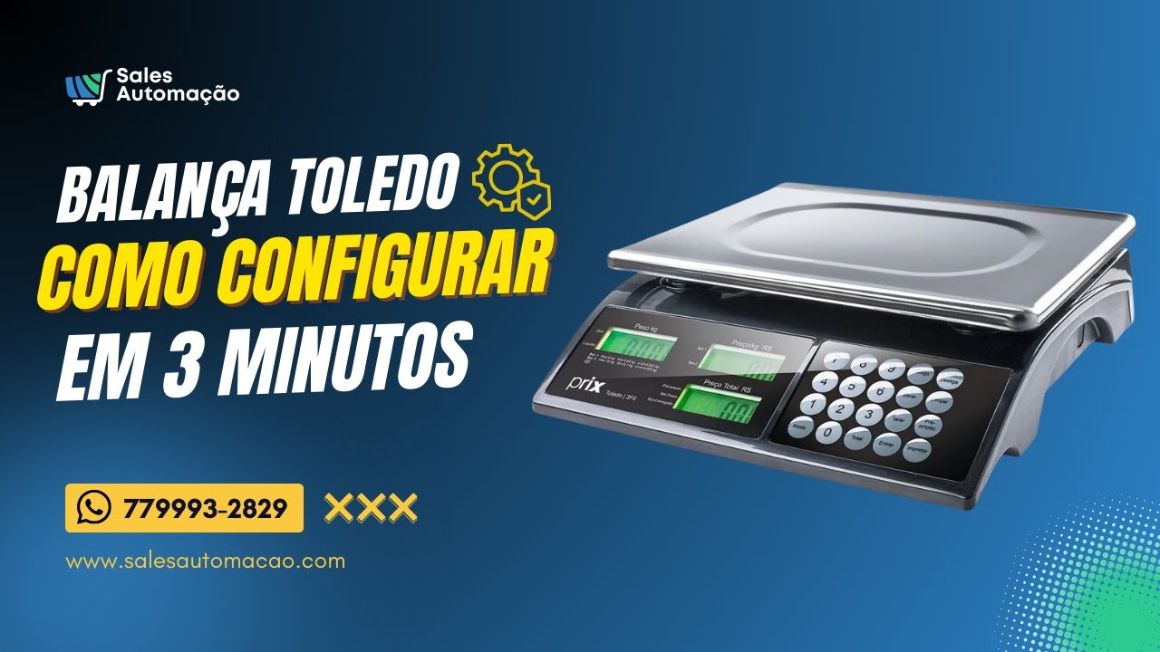 Como Configurar a Balança Prix 3 Fit da Toledo (Rápido e Fácil)