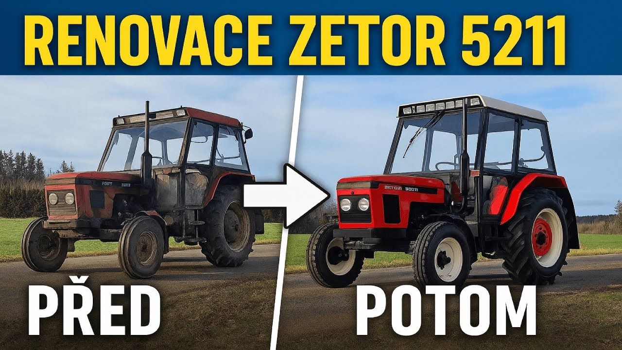 Renovace traktoru  Zetor 5211