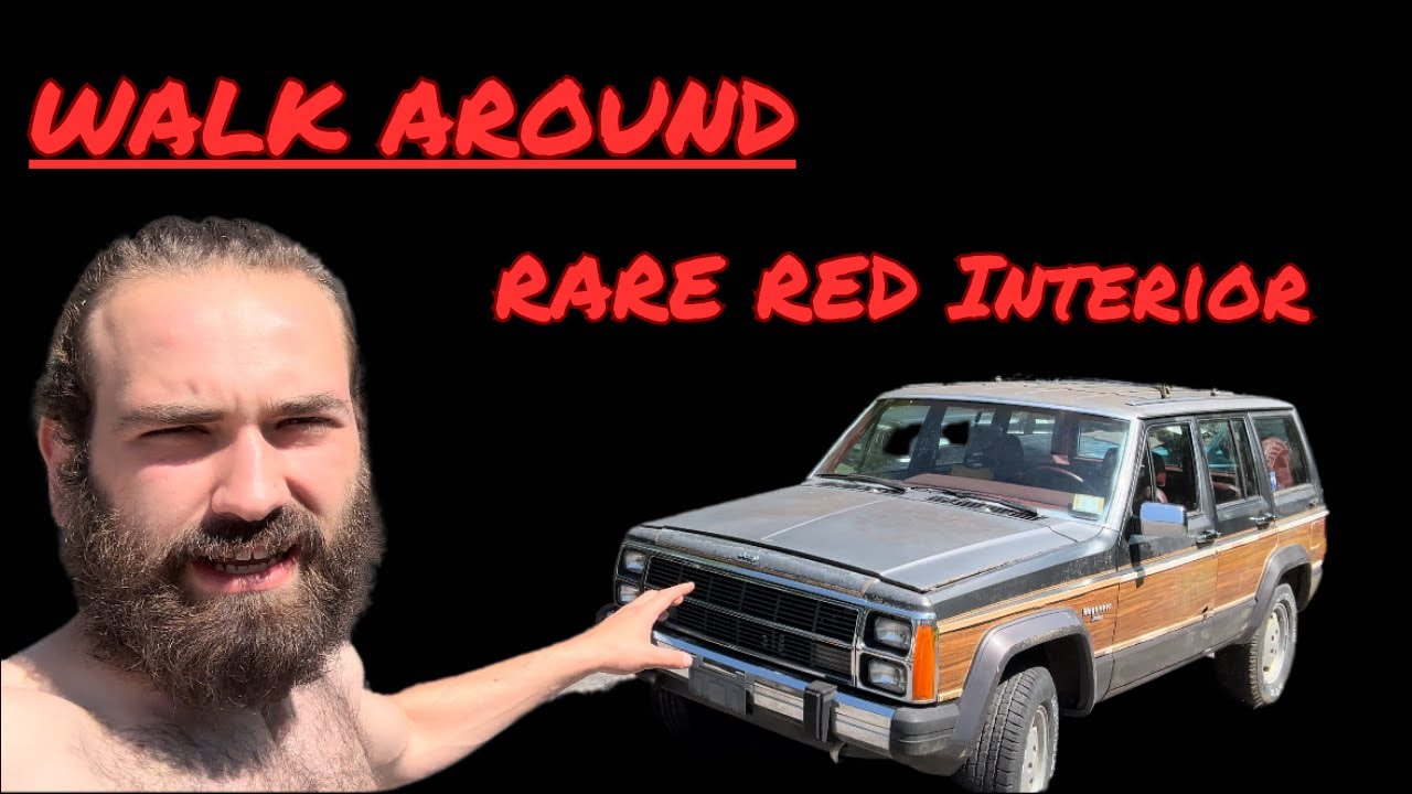 1986 JEEP WAGONEER/CHEROKEE XJ WITH RED INTERIOR FOR SALE #automobile #shorts #car #jeepcherokee