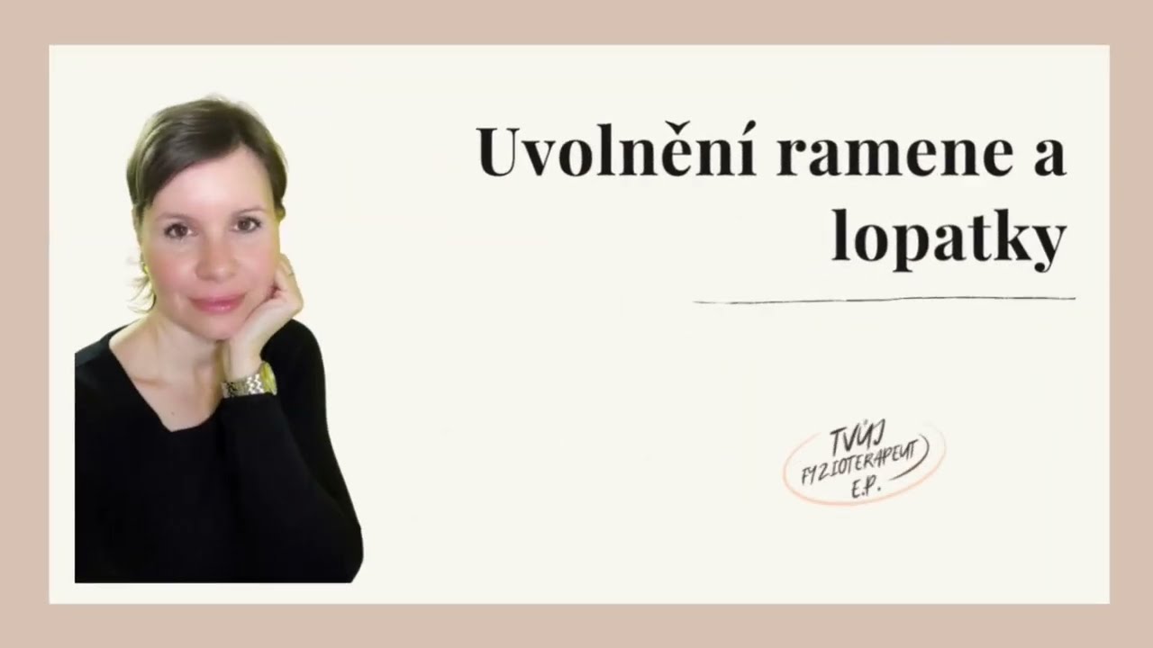 Uvolnění ramene a lopatky v leže na boku