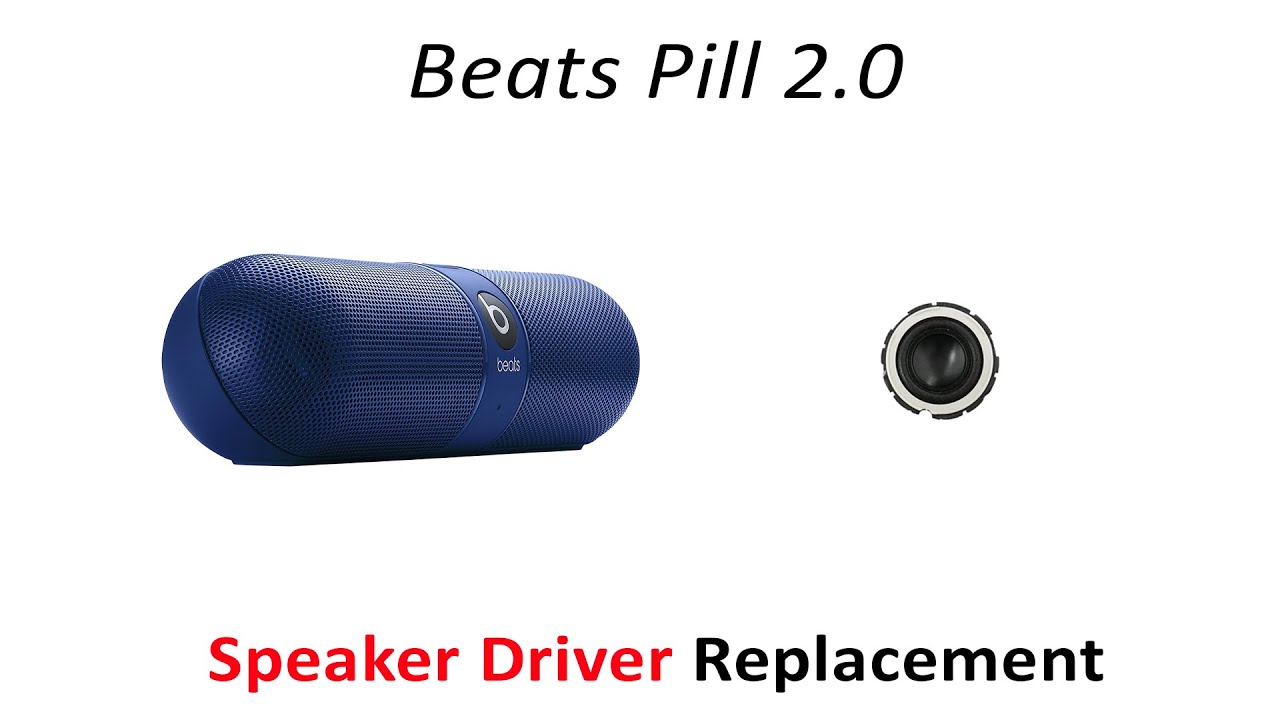 Fix Bad Beats Pill 2 0 speaker driver replacement How to take apart and repair Beats Pill Speaker