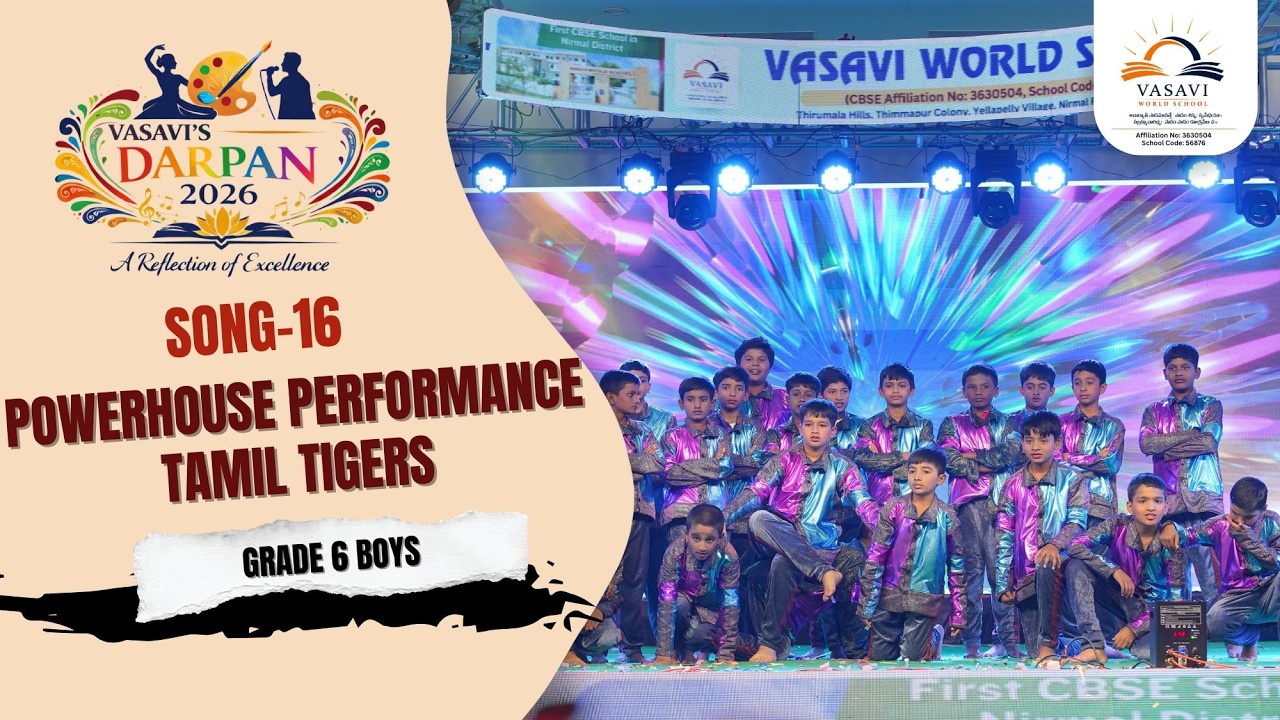 #Darpan2026 #Powerhouse Performance Tamil Tigers #vasaviworldschool