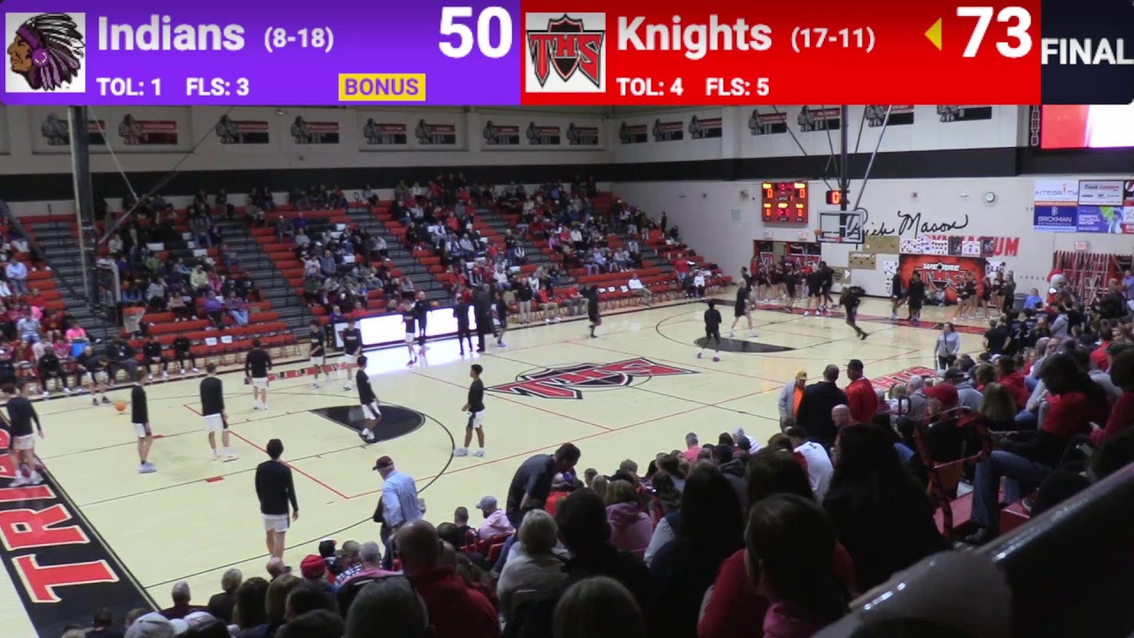 Indians Basketball: Mascoutah Indians (16-10) vs Triad Knights (20-7)