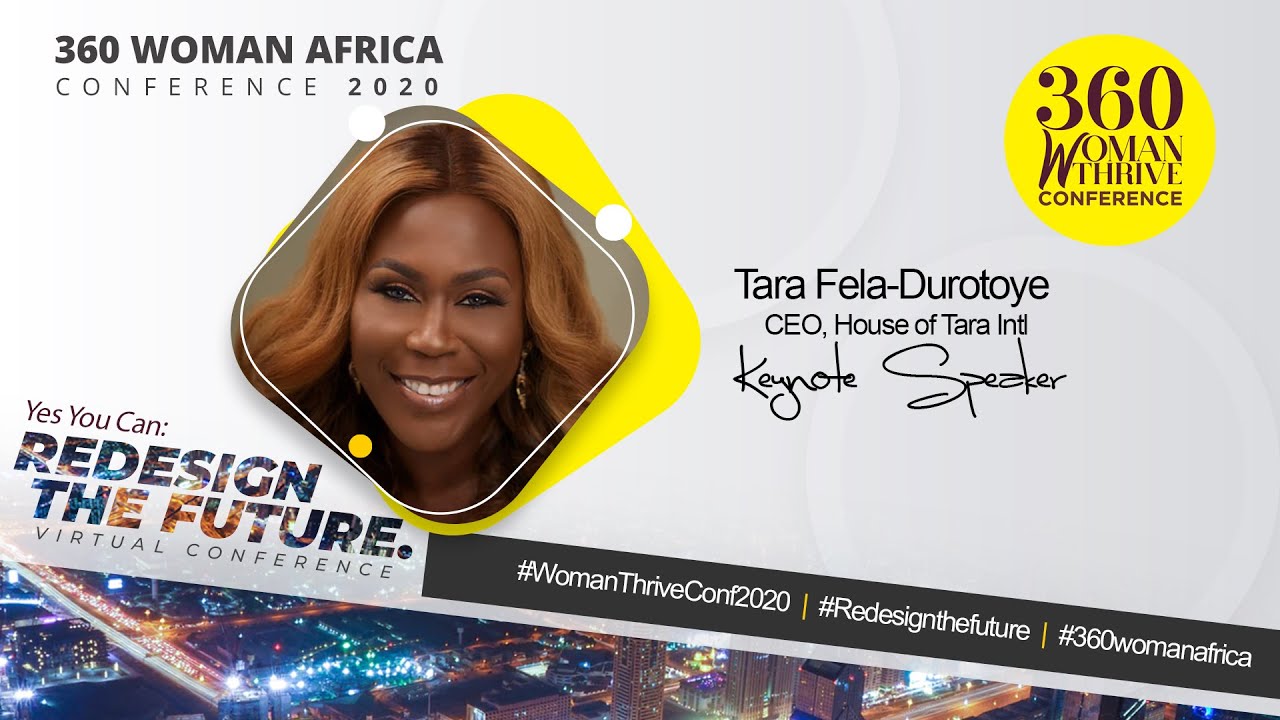 Tara Fela Durotoye Speaks at 360 Woman Africa Conference 2020.