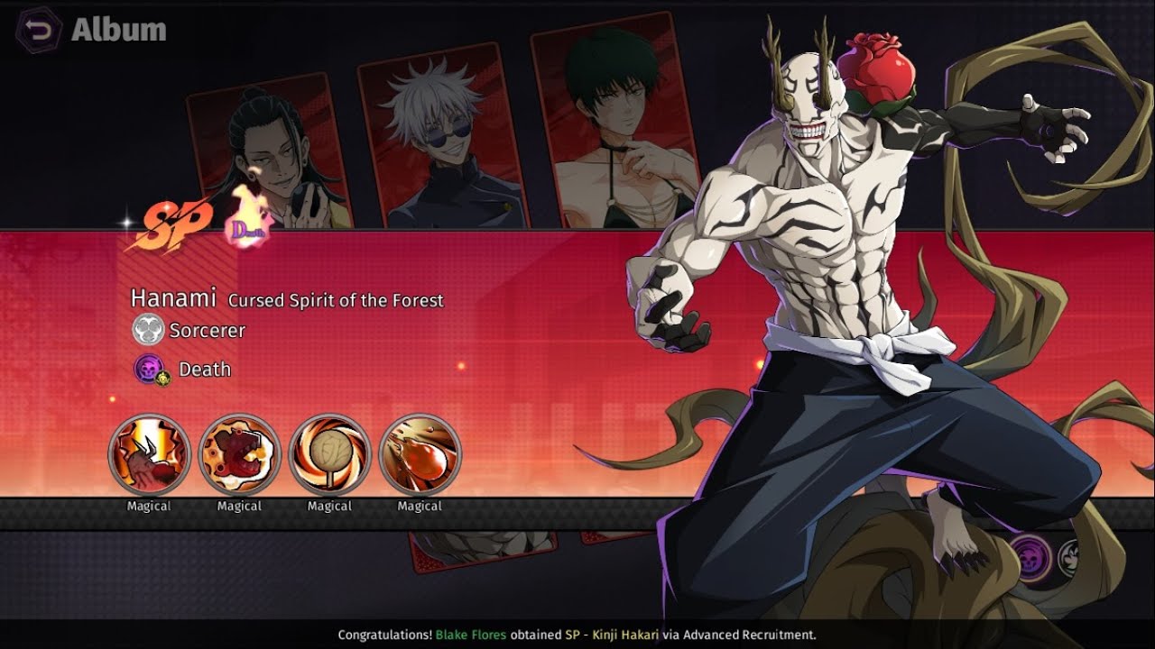 Jujutsu: Soulbound Review Hanami SP - Android Jujutsu Kaisen RPG!