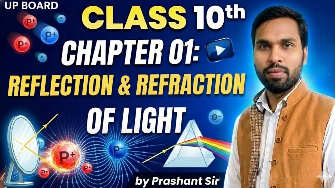Class 10th Physics 📚 - Chapter 01. Reflection and Refraction of Light by Prashant Sir #exam #physics