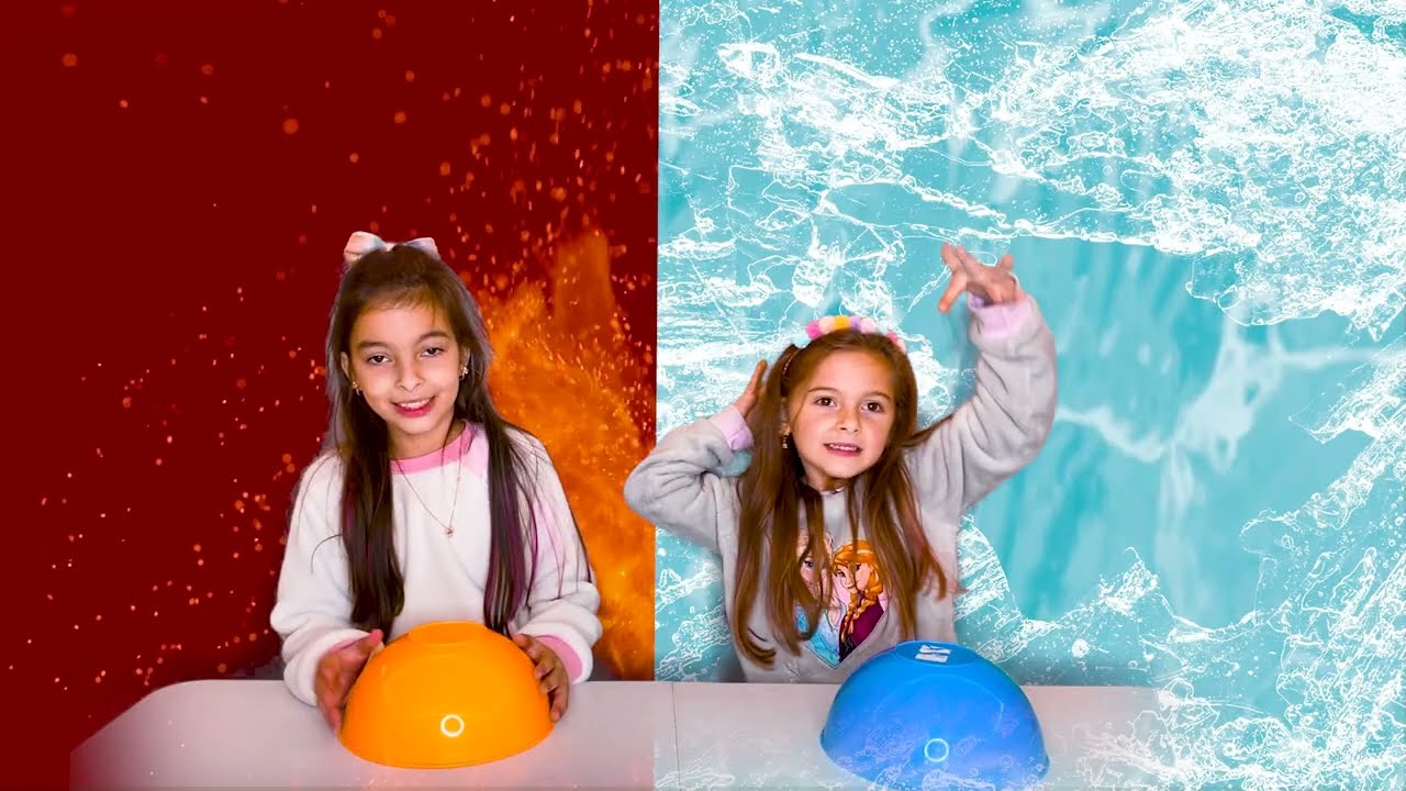 Desafio quente versus frio | Jéssica Godar e Laurinha e Helena e Gabriel