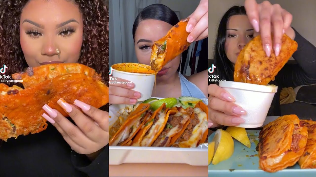 BIRRIA TACOS MUKBANG 🌮 | TIKTOK FOOD COMPILATION