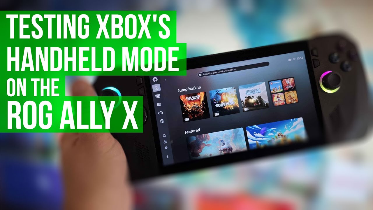 Тестирование портативного режима Xbox на ROG Ally X