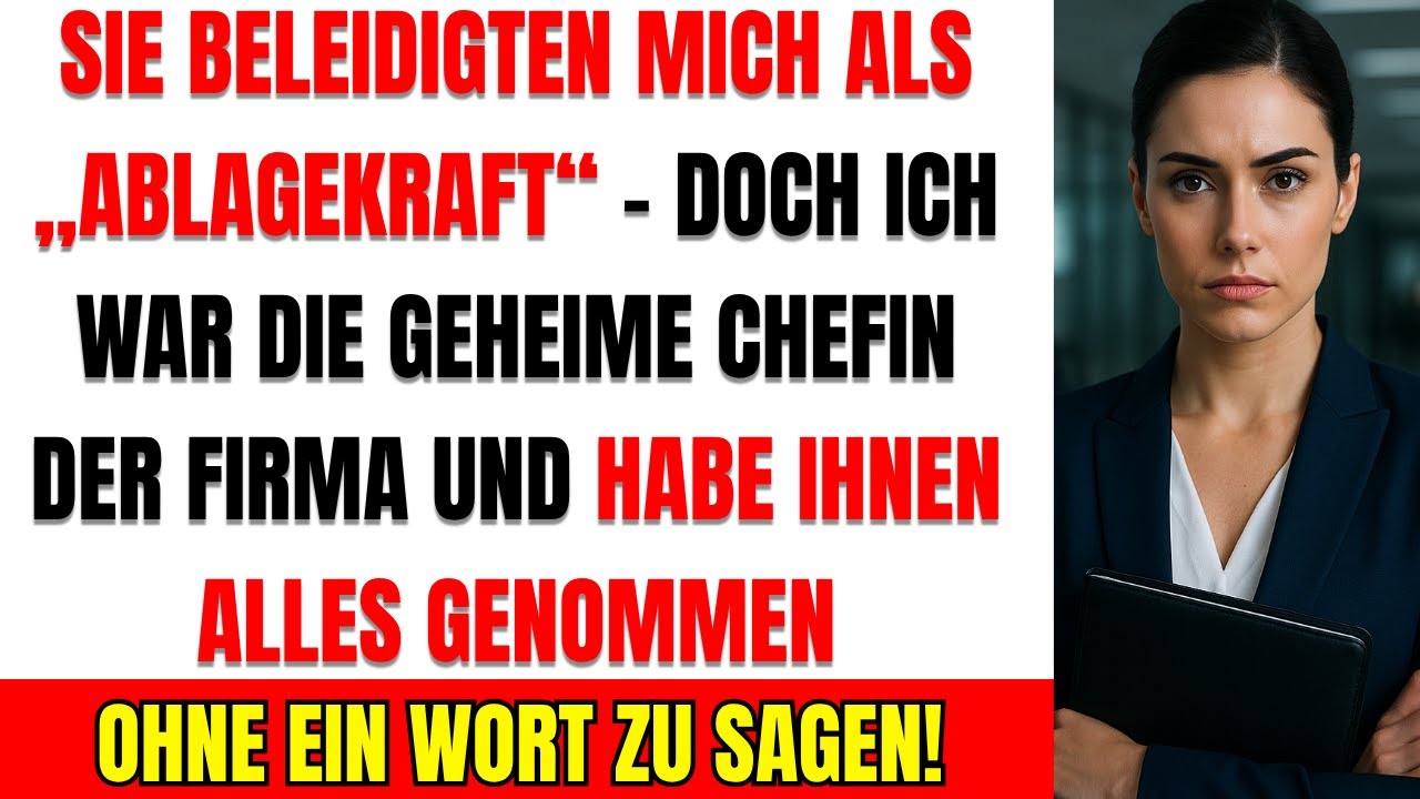 Mein Chef Erniedrigte Mich, Weil Ich 