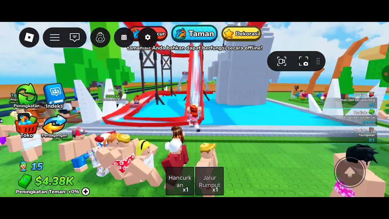 Let's make a warter park./Roblox/my water park