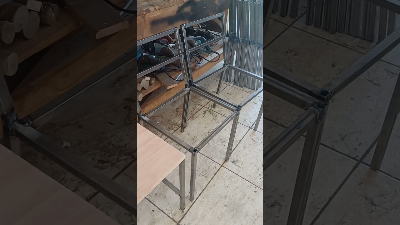 Cadeira em metalon , m&oacute;veis industriais