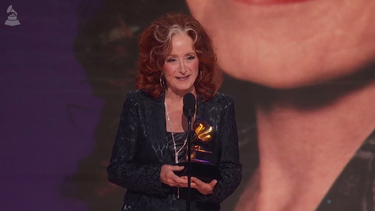 BONNIE RAITT Wins Song Of The Year For &ldquo;JUST LIKE THAT&rdquo; | 2023 GRAMMYs Acceptance Speech