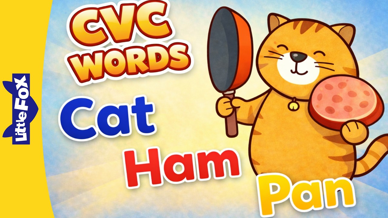 Phonics Word Families for Kids | -at, -am, -an Words | Learn to Read with Fun! | Little Fox