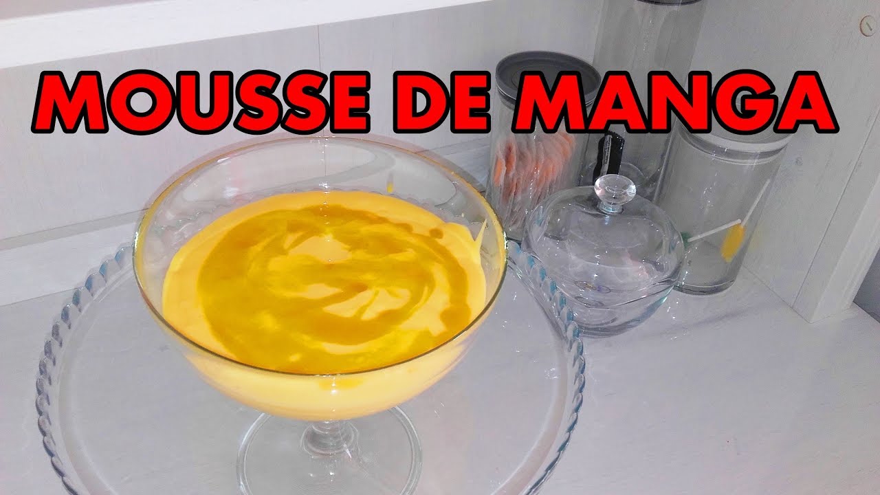 🏠COMO FAZER MOUSSE DE MANGA SEM GELATINA,RÁPIDO,FÁCIL,3 INGREDIENTES