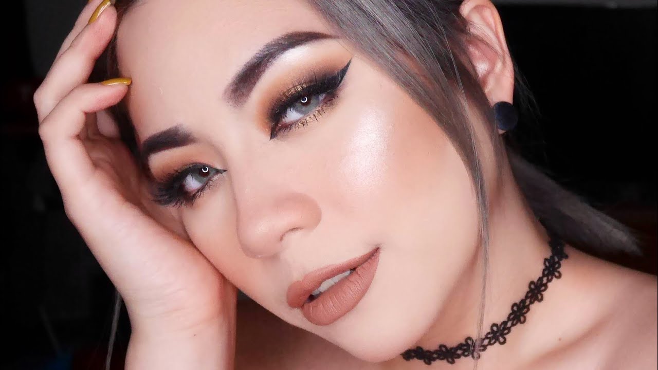 超簡單歐美秋妝教學(亞洲人眼型也適用） Easy Warm Smokey Halo Eyes for Asian Eyes