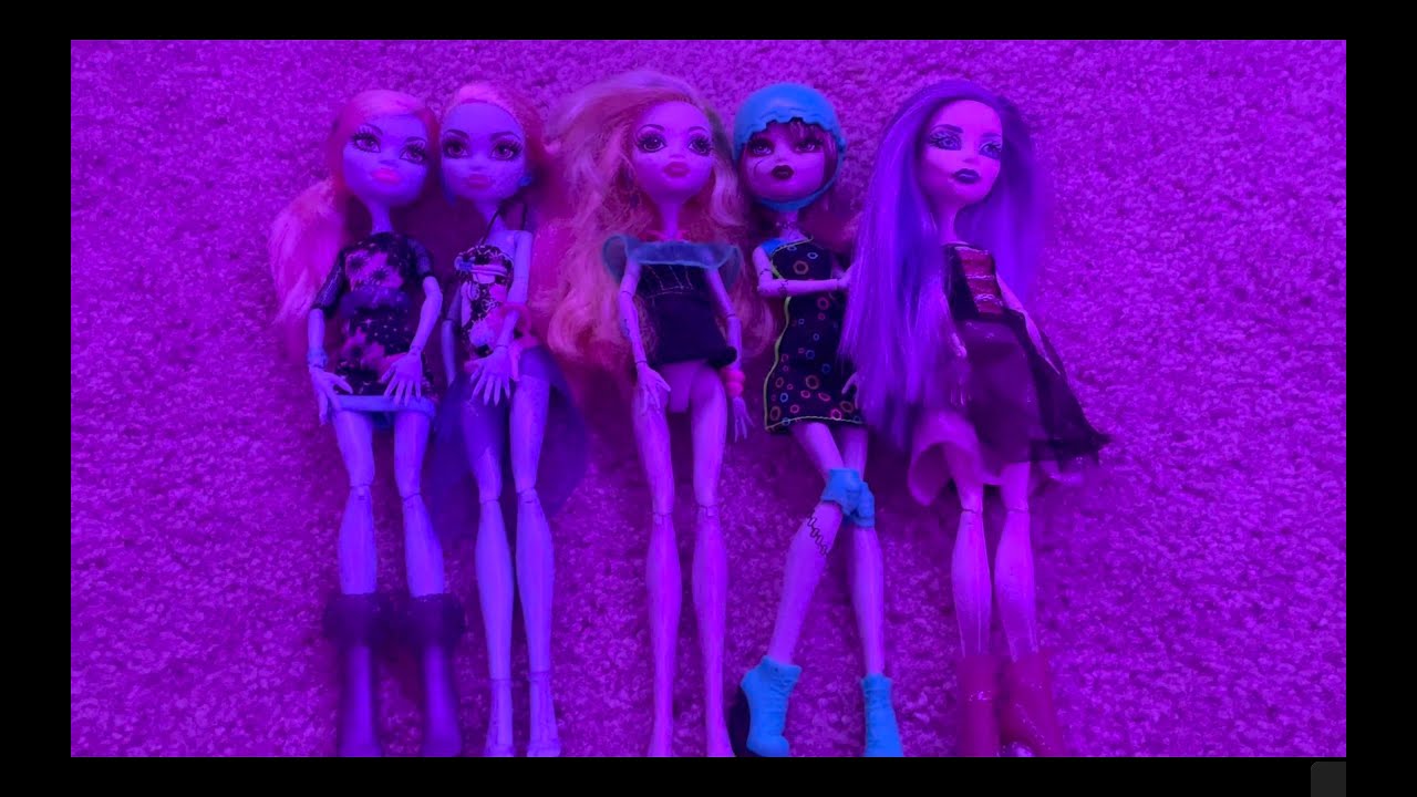 Monster high doll lot hair wash!
