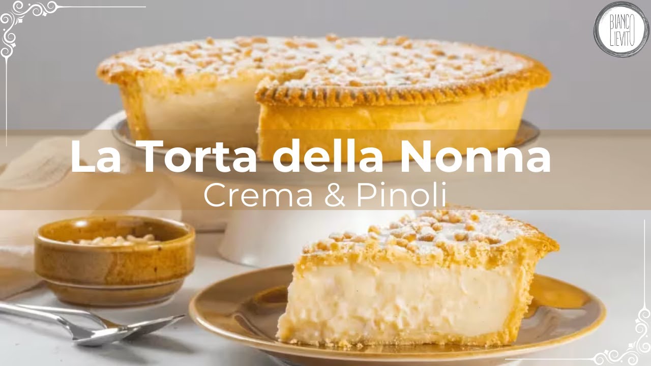 RICETTA TORTA DELLA NONNA | Crema e Pinoli