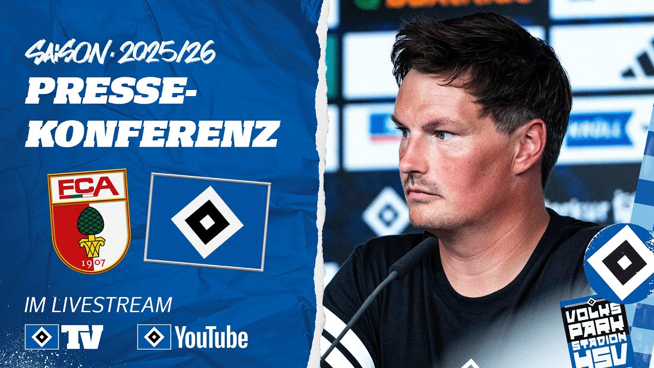 RE-LIVE: PRESSEKONFERENZ MIT MERLIN POLZIN | FC Augsburg vs. HSV
