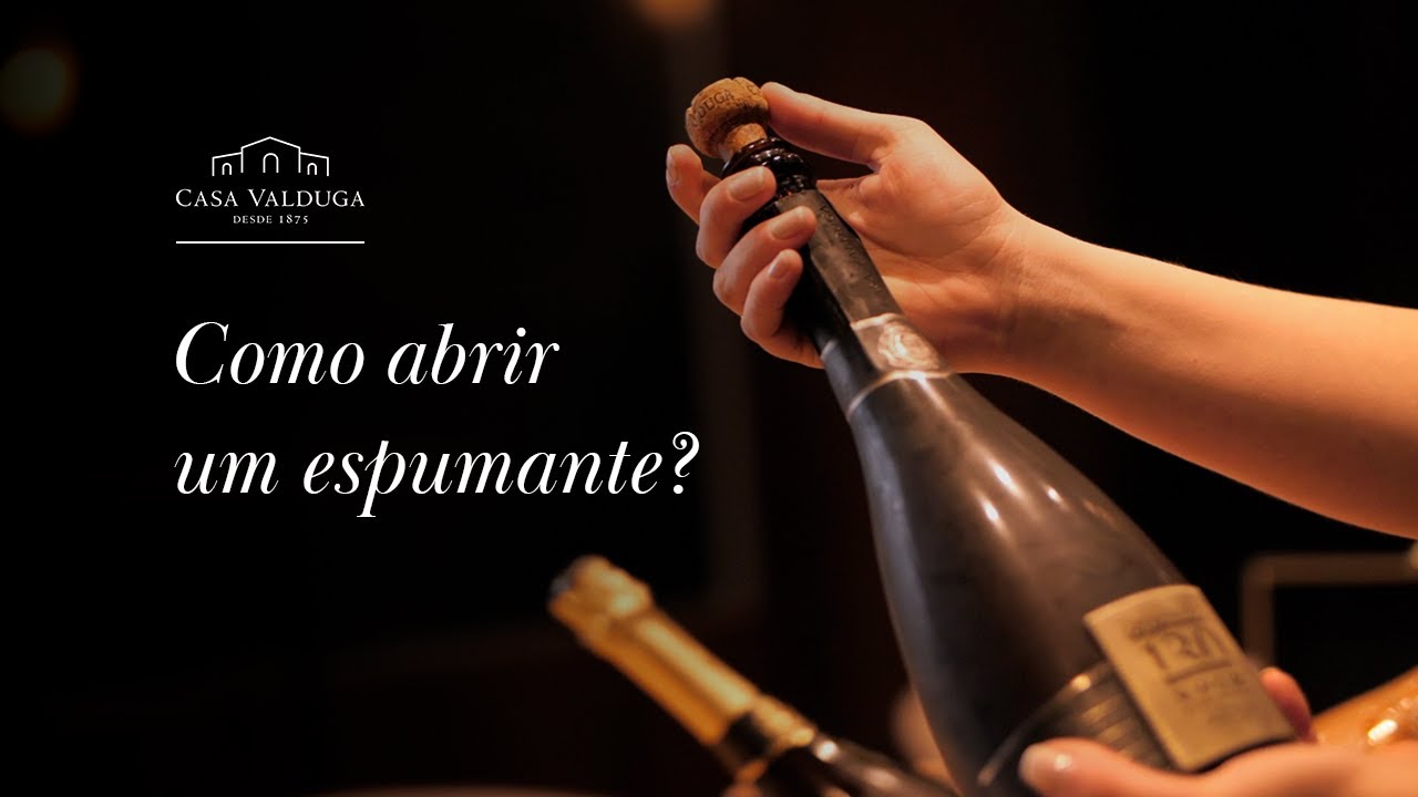 Como abrir um espumante?