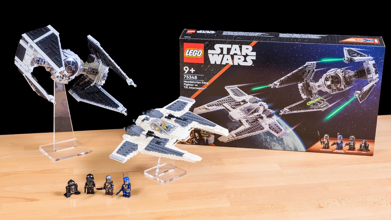 LEGO Star Wars: Истребитель-Клык против перехватчика TIE ОБЗОР | Набор 75348