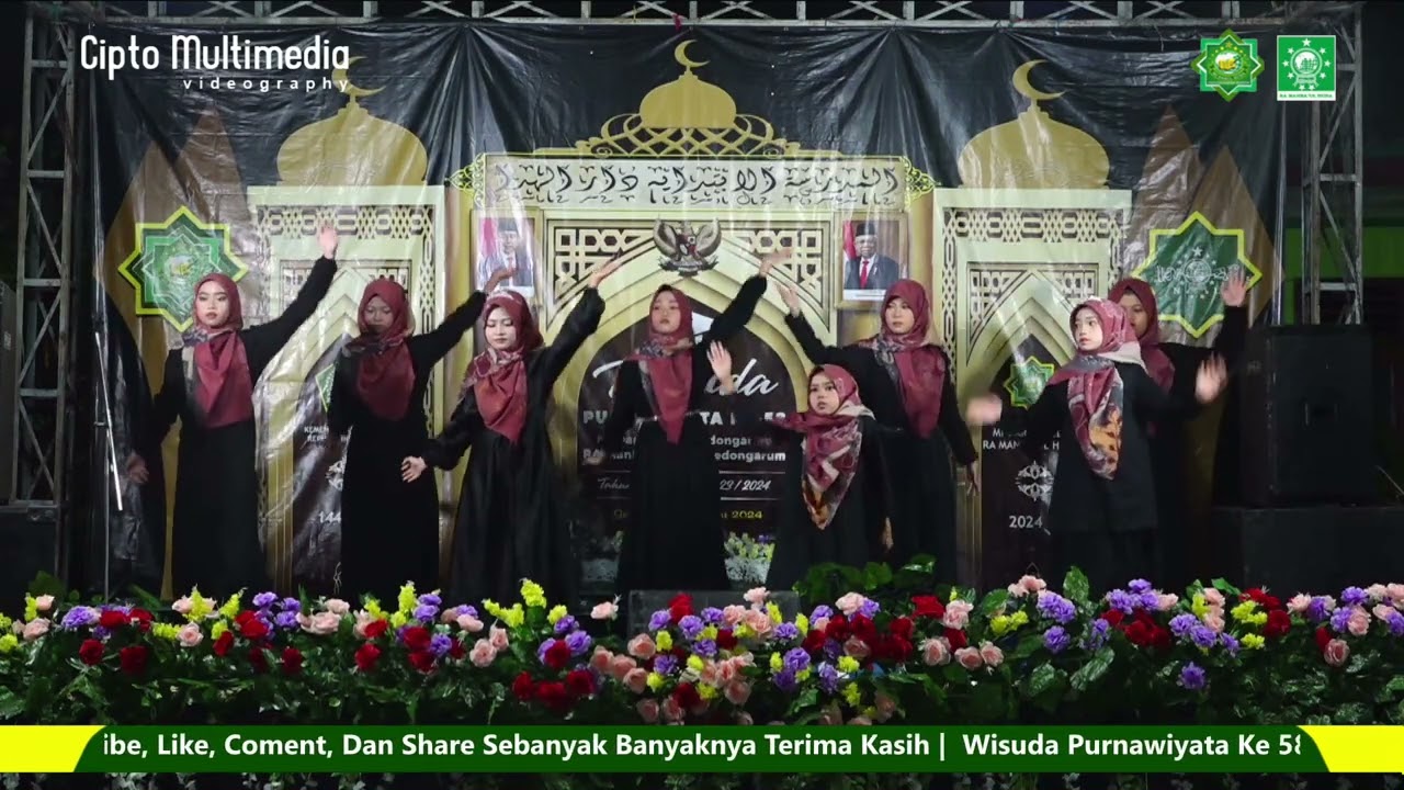 Gerak Tari dan Lagu Heboh dan Viral....! Tabassam... Persembahan Kelas 5 MI Darul Huda Gedongarum