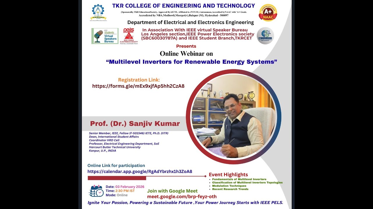 Multilevel Inverter for Renewable Energy Systems By Prof. Sanjiv Kumar