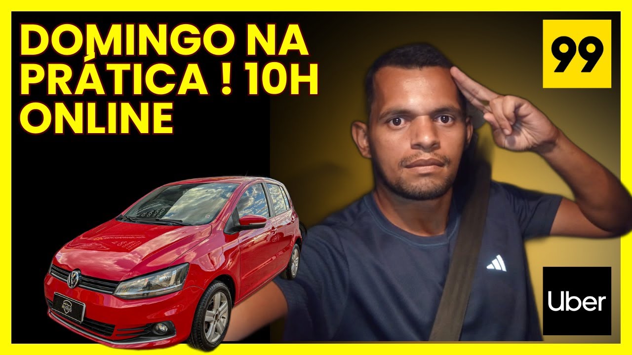 Quanto ganhei em 10 horas no domingo?Uber Brasília 