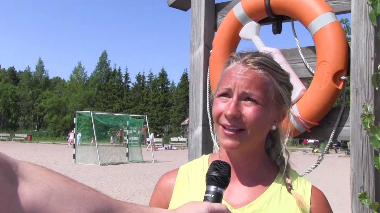 Rantavalvojana Ekvallan uimarannalla